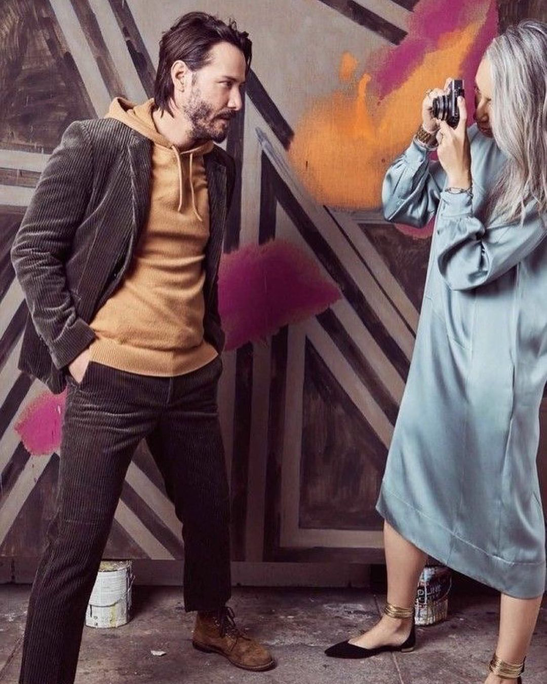 키아누 리브스와 그의 연인 알렉산드라 그랜트 🖤 : 데패뉴 | etc, image size:1080x1350