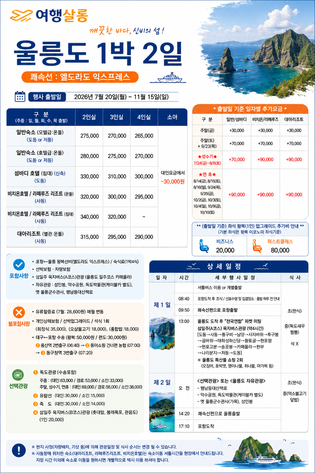 울릉도 쾌속선 엘도라도 베스트셀러