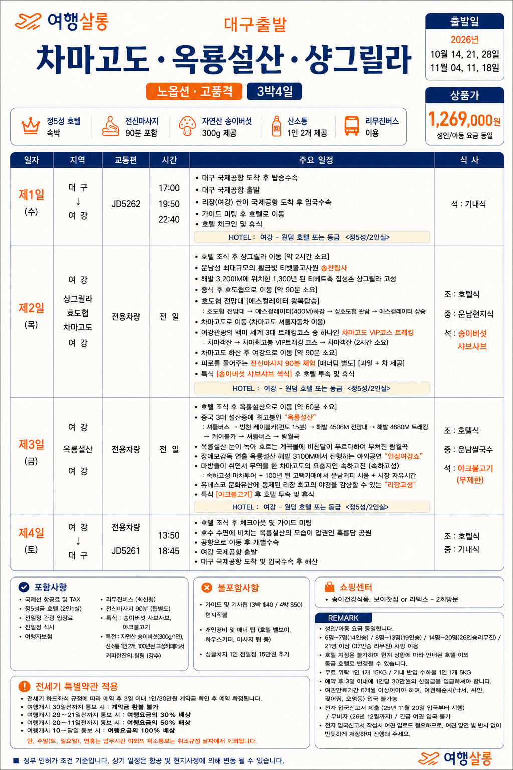 리장 차마고도 샹그릴라 호도협트래킹 옥룡설산 여강고성카페 인상여강쇼