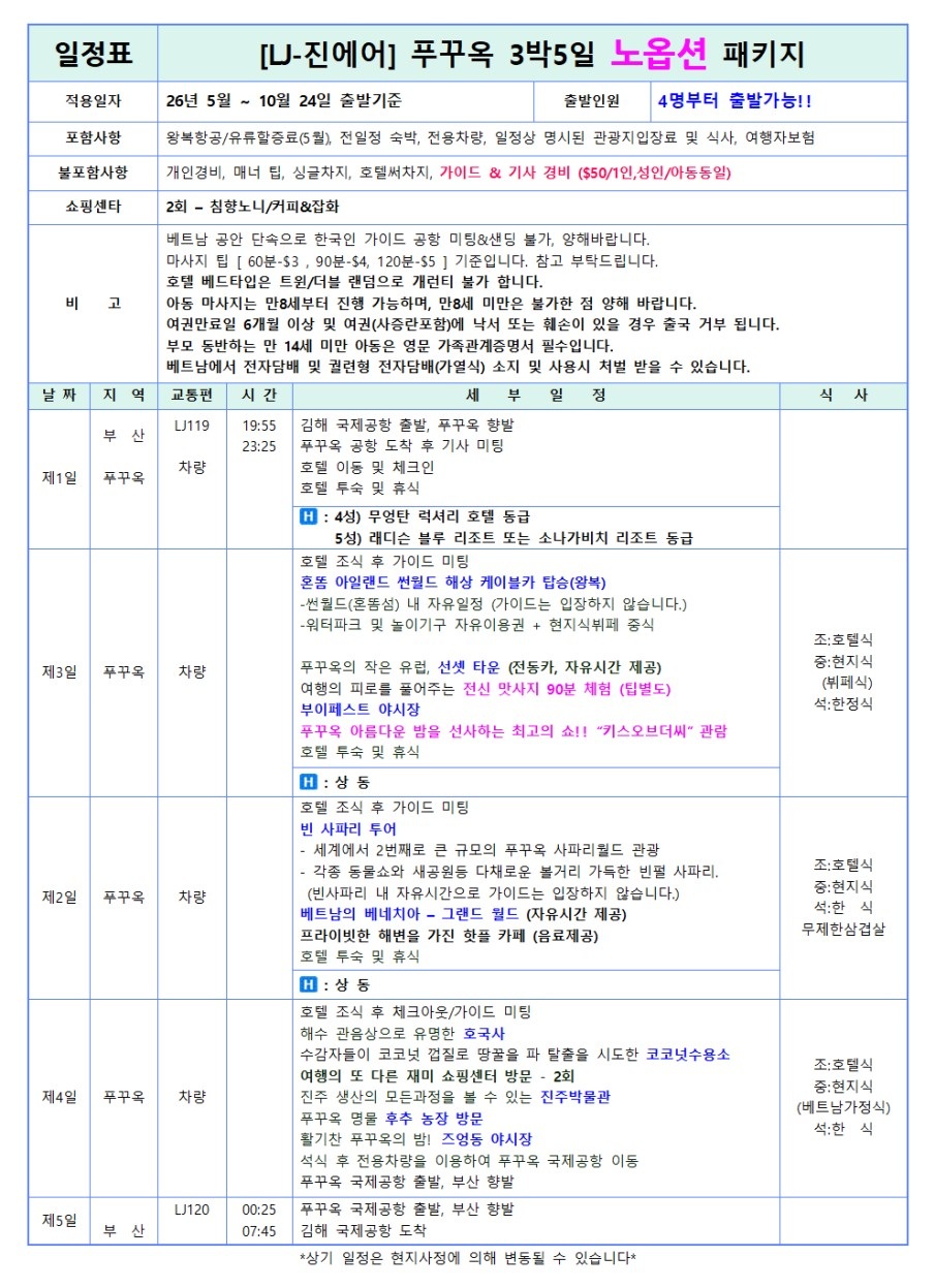 푸꾸옥#노옵션#무엉탄럭셔리vs래디슨블루vs1일자유