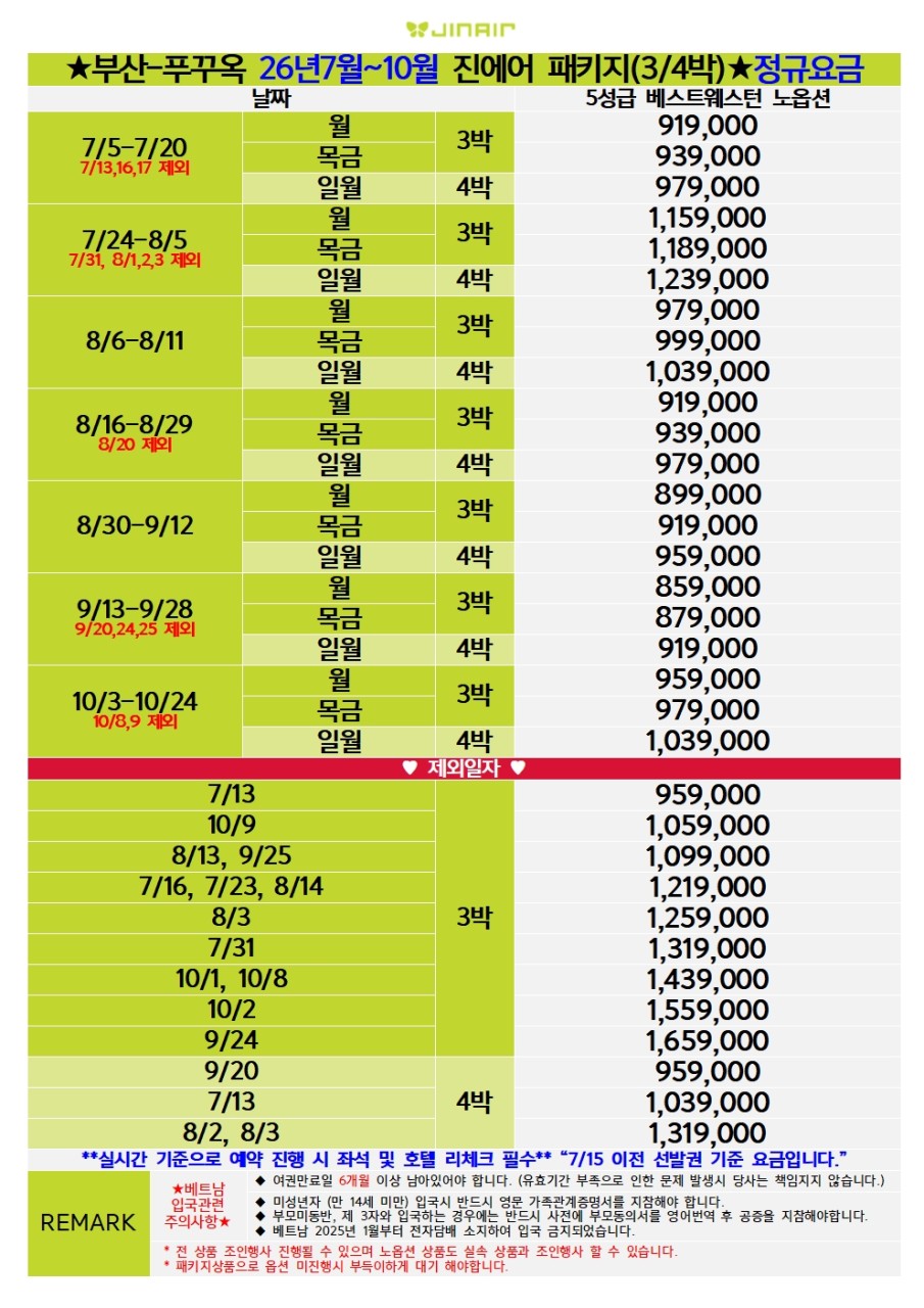 푸꾸옥 5성급호텔 노옵션 풀빌라업그레이드가능