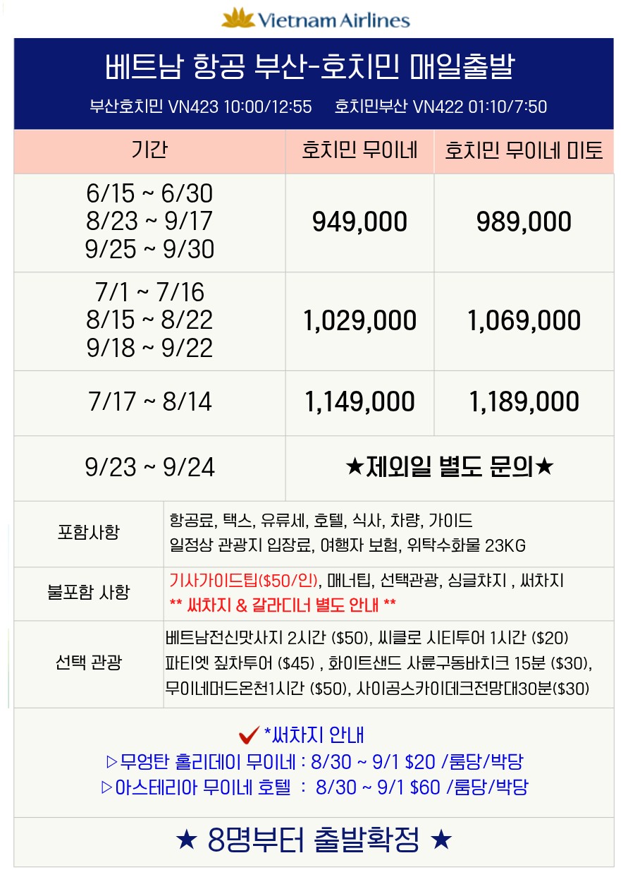 호치민/무이네vs미토#사막투어#맹글로브정글#모래썰매