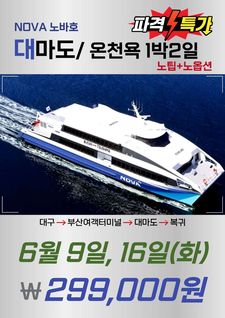 대마도#두날짜#특가#시내숙박#온천욕#노팁노옵션