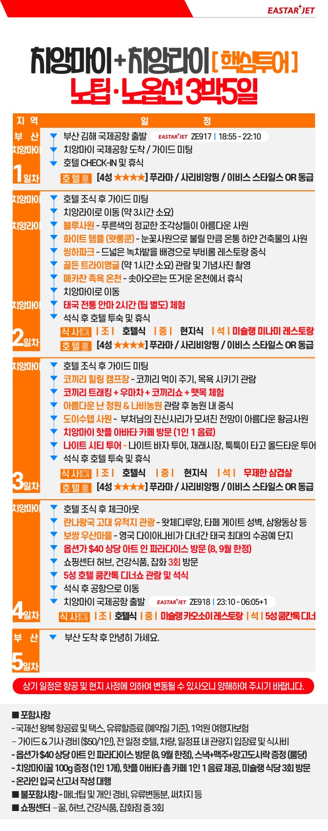치앙마이 치앙라이vs 앙마이 도이인타논