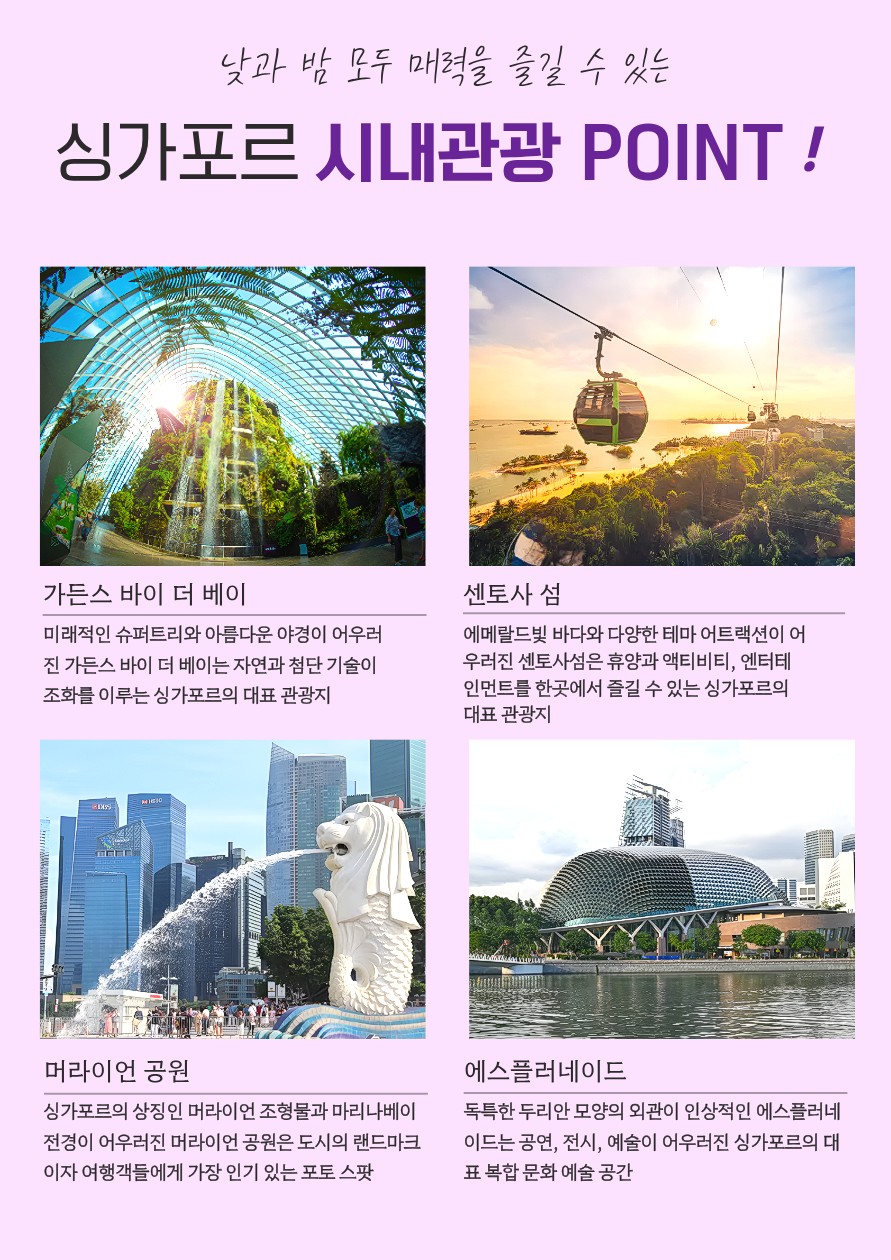 말레이시아 싱가포르 2개국 노쇼핑 조호바루 말라가 여유로운 힐리여행