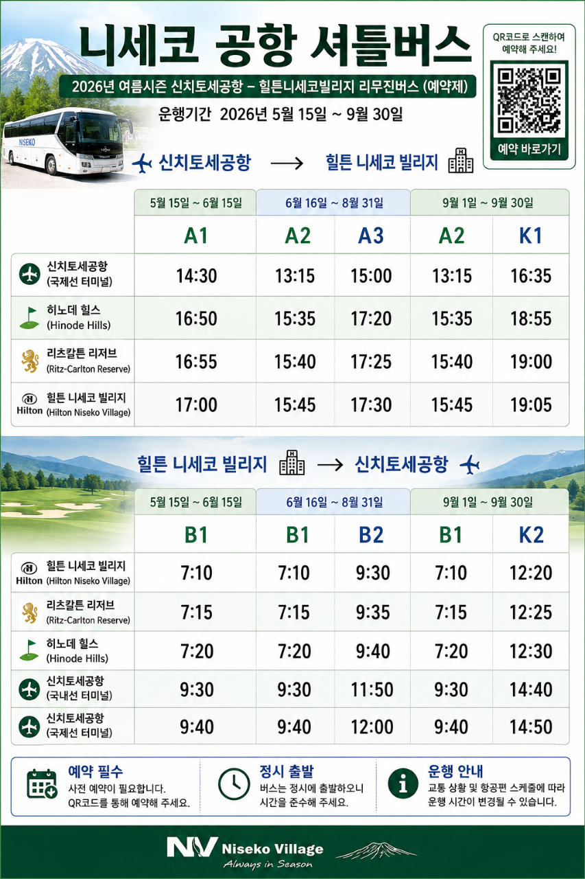 북해도 골프 삿포로 니세코CC 힐튼호텔