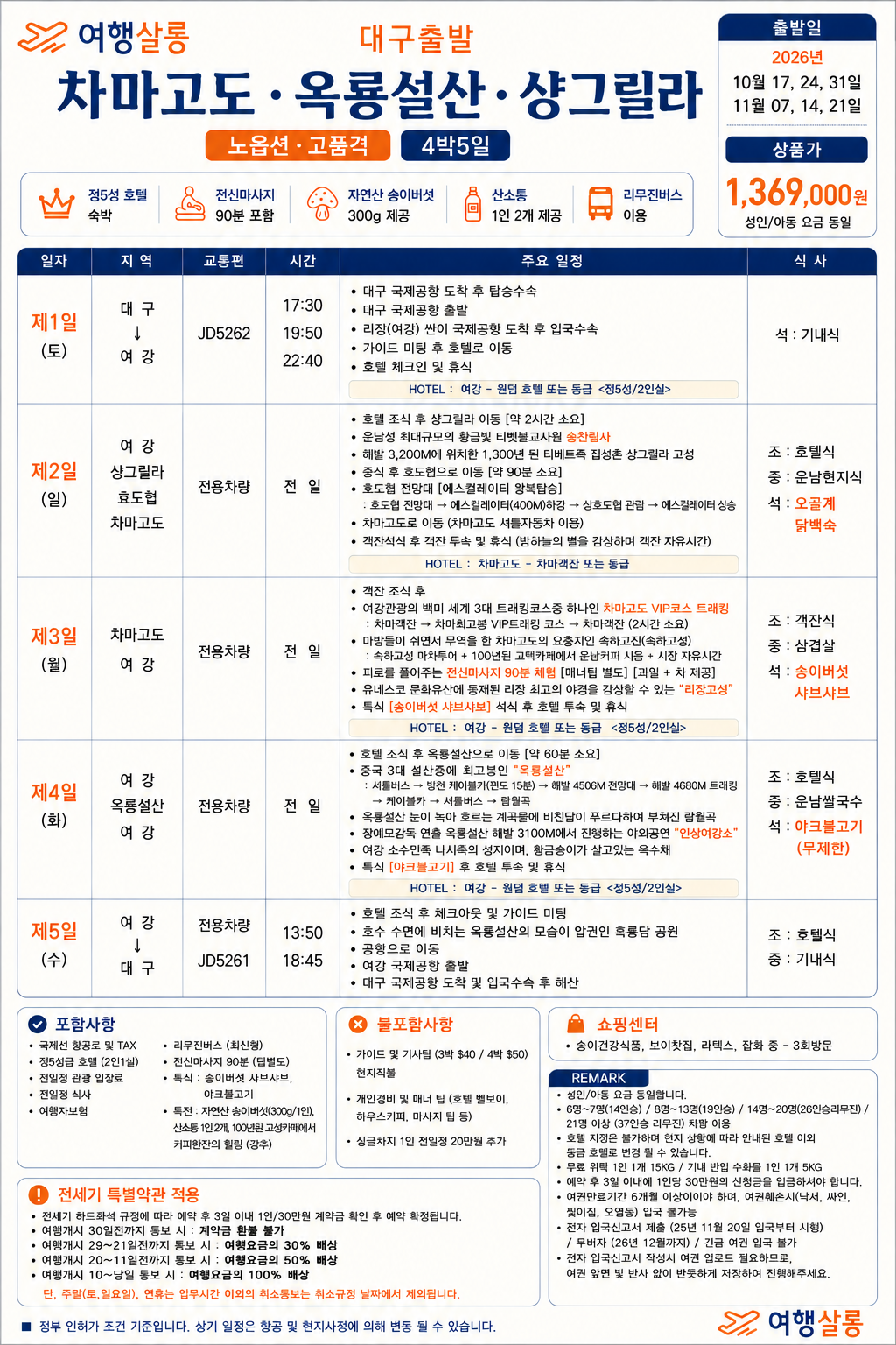 리장 차마고도 샹그릴라 호도협트래킹 옥룡설산 여강고성카페 인상여강쇼