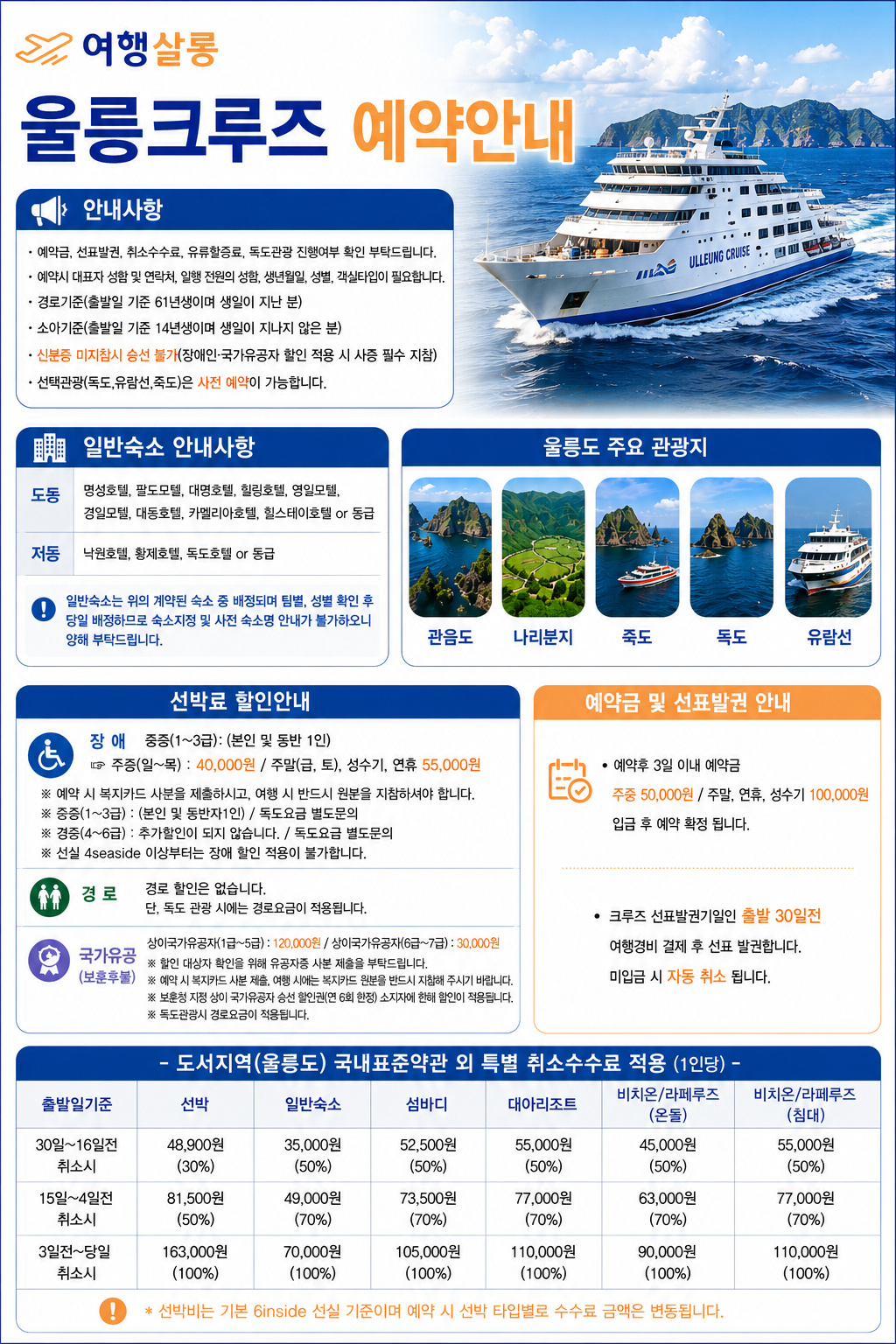 울릉도 크루즈 베스트셀러
