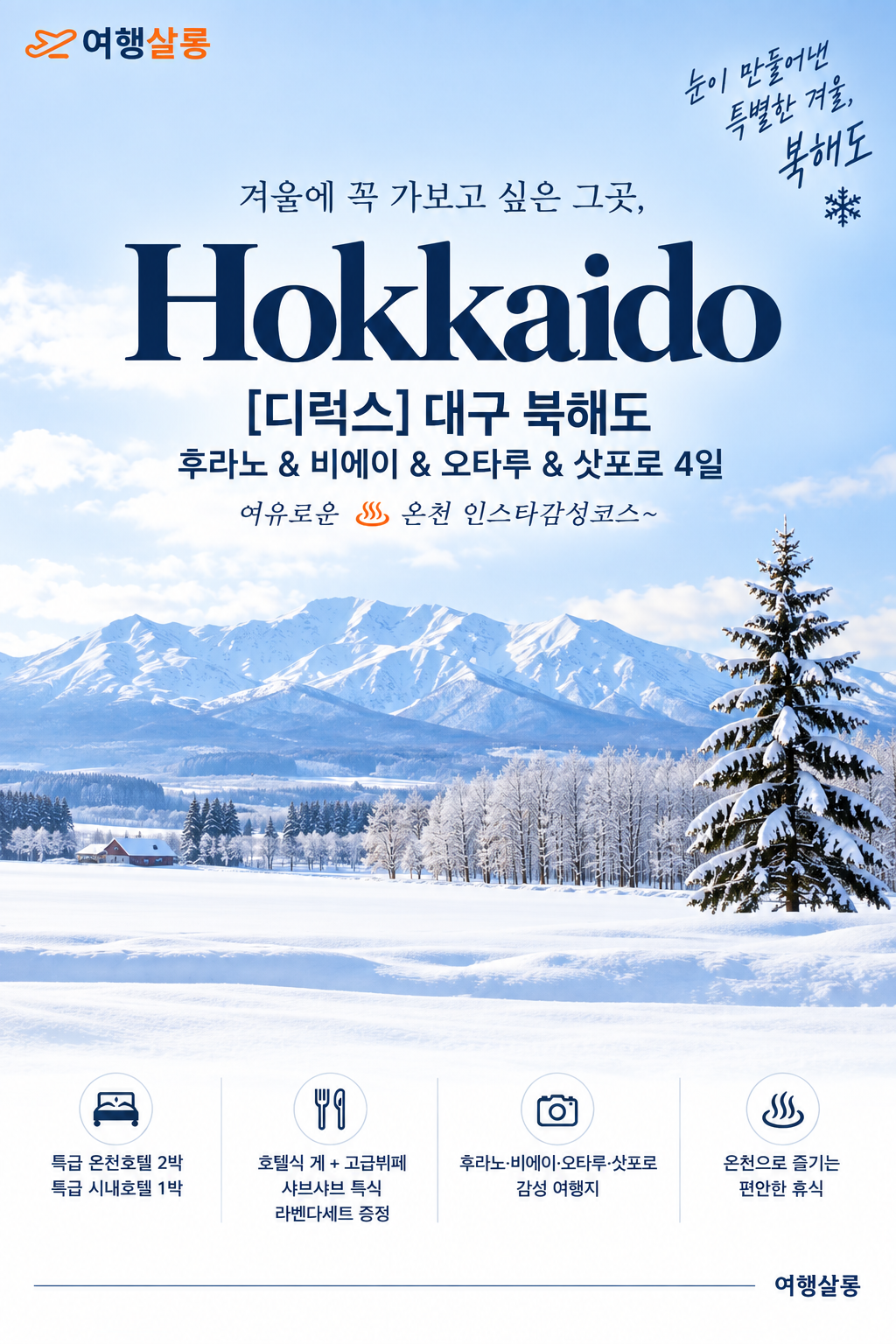 디럭스 북해도 인스타감성