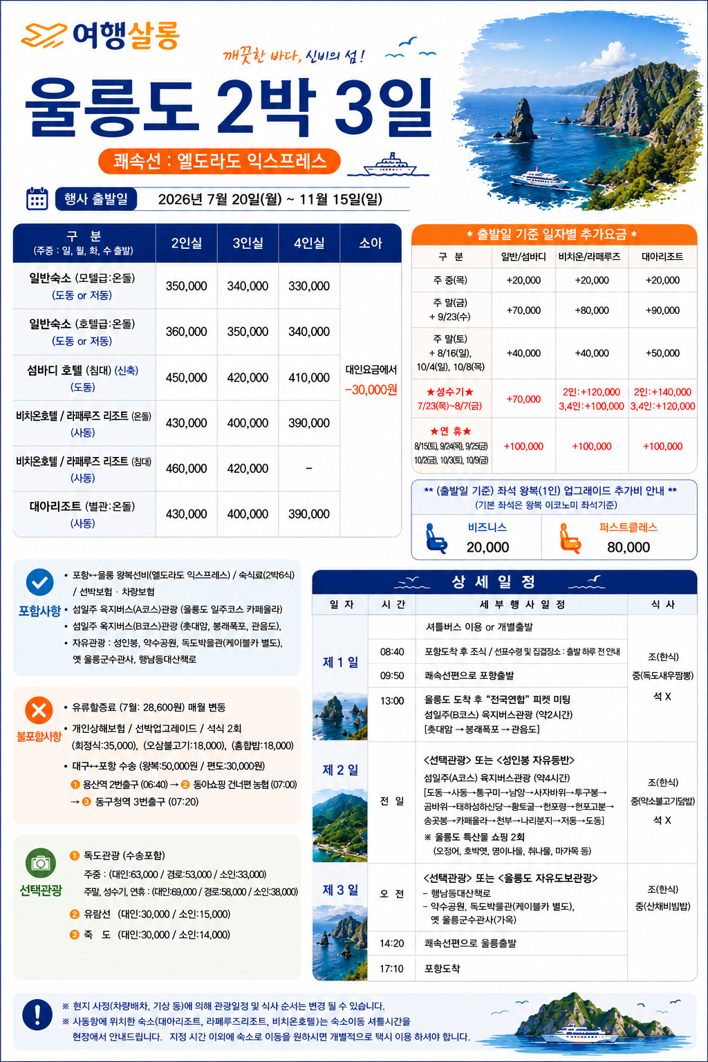 울릉도 쾌속선 엘도라도 베스트셀러