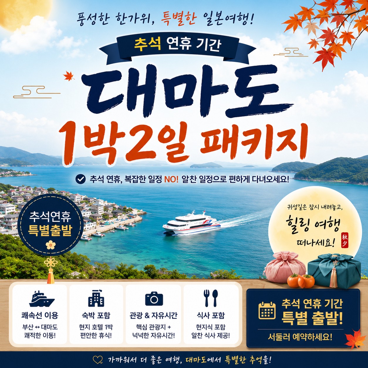 대마도 추석연휴 특가오픈 힐링여행