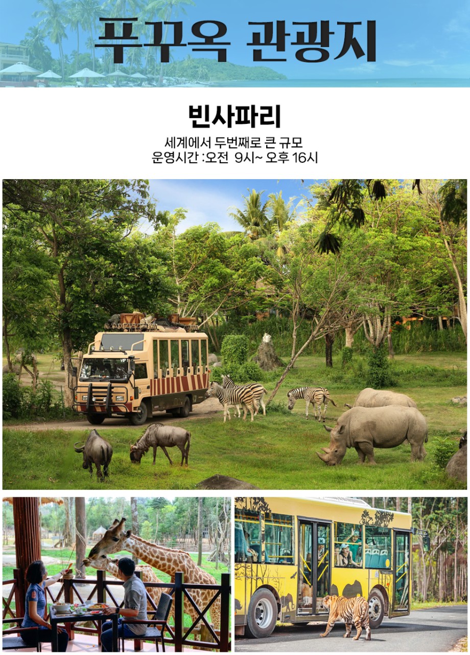 푸꾸옥 노옵션 5성급리조트 빈사파리 혼똔섬 그랜드월드