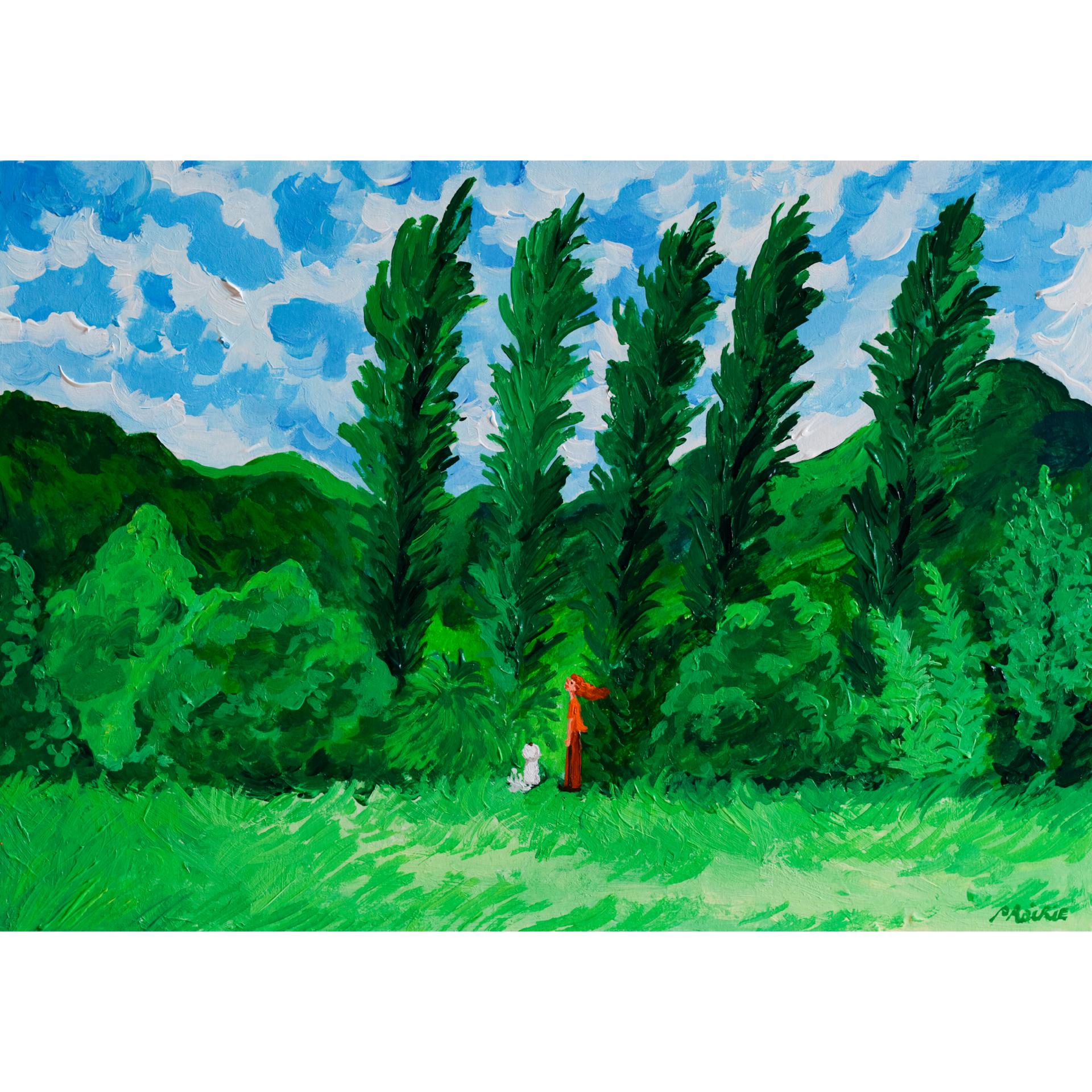 다섯 그루의 미루나무 / Five Poplars
