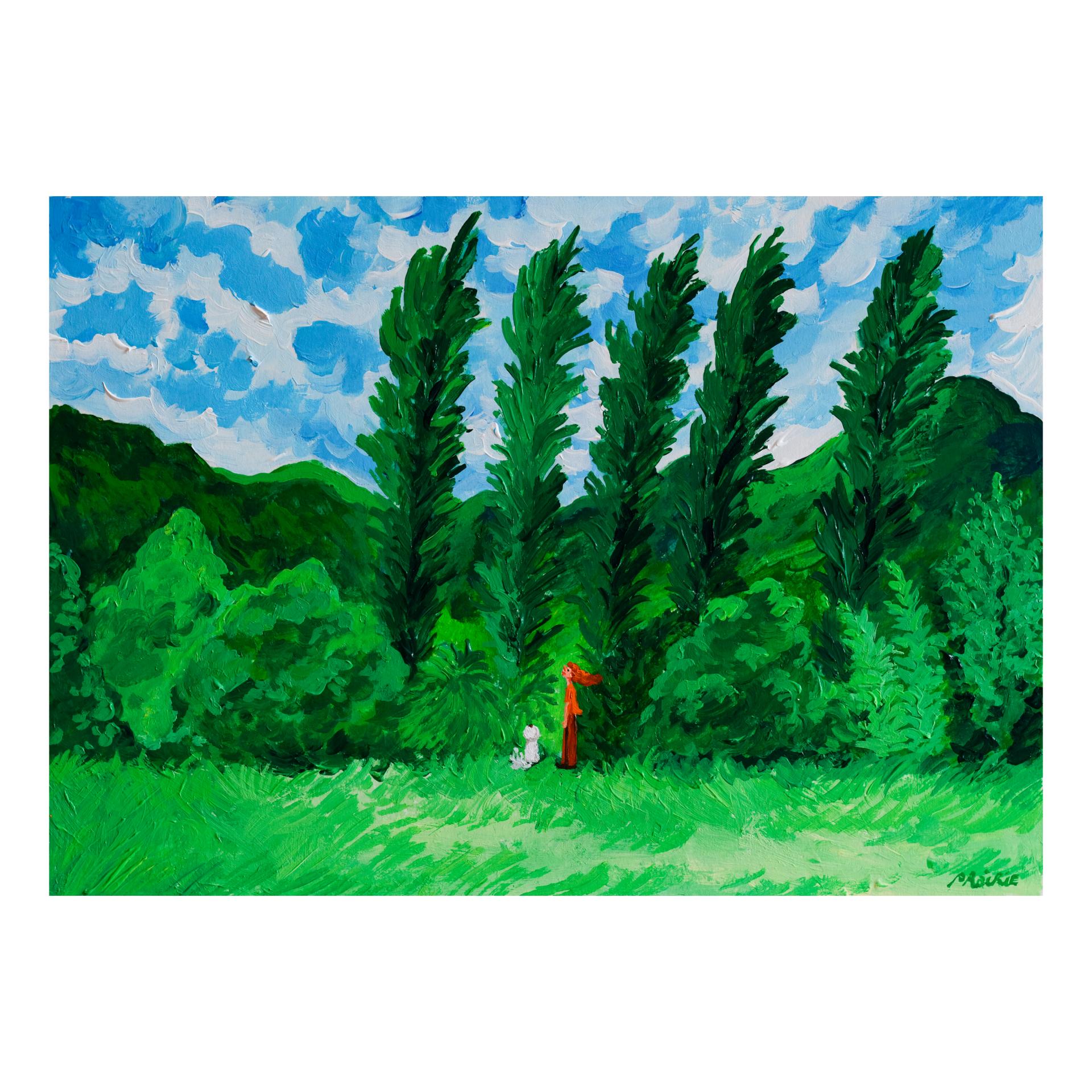 다섯 그루의 미루나무 / Five Poplars