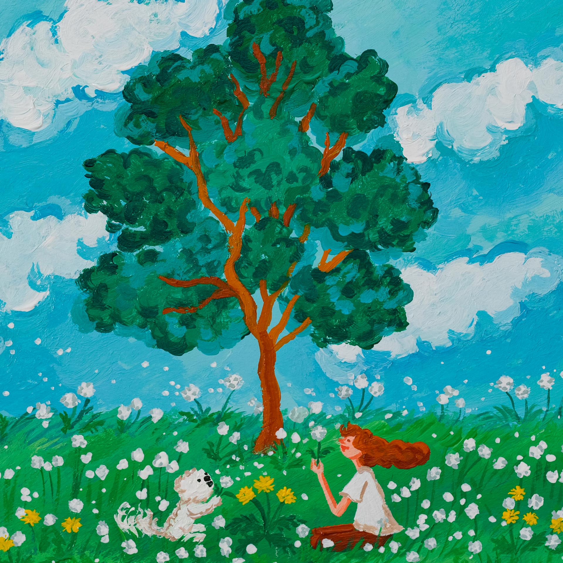 민들레 홀씨가 흩날리던 날 / Dandelions in the Breeze