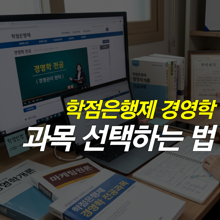학점은행제 경영학 과목 선택하는 법