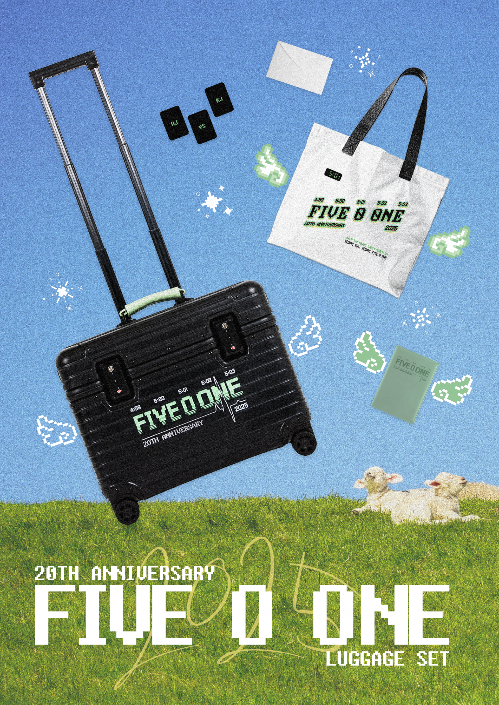 先行販売] [501 ONLY] FIVE O ONE 20TH ANNIVERSARY LUGGAGE SET