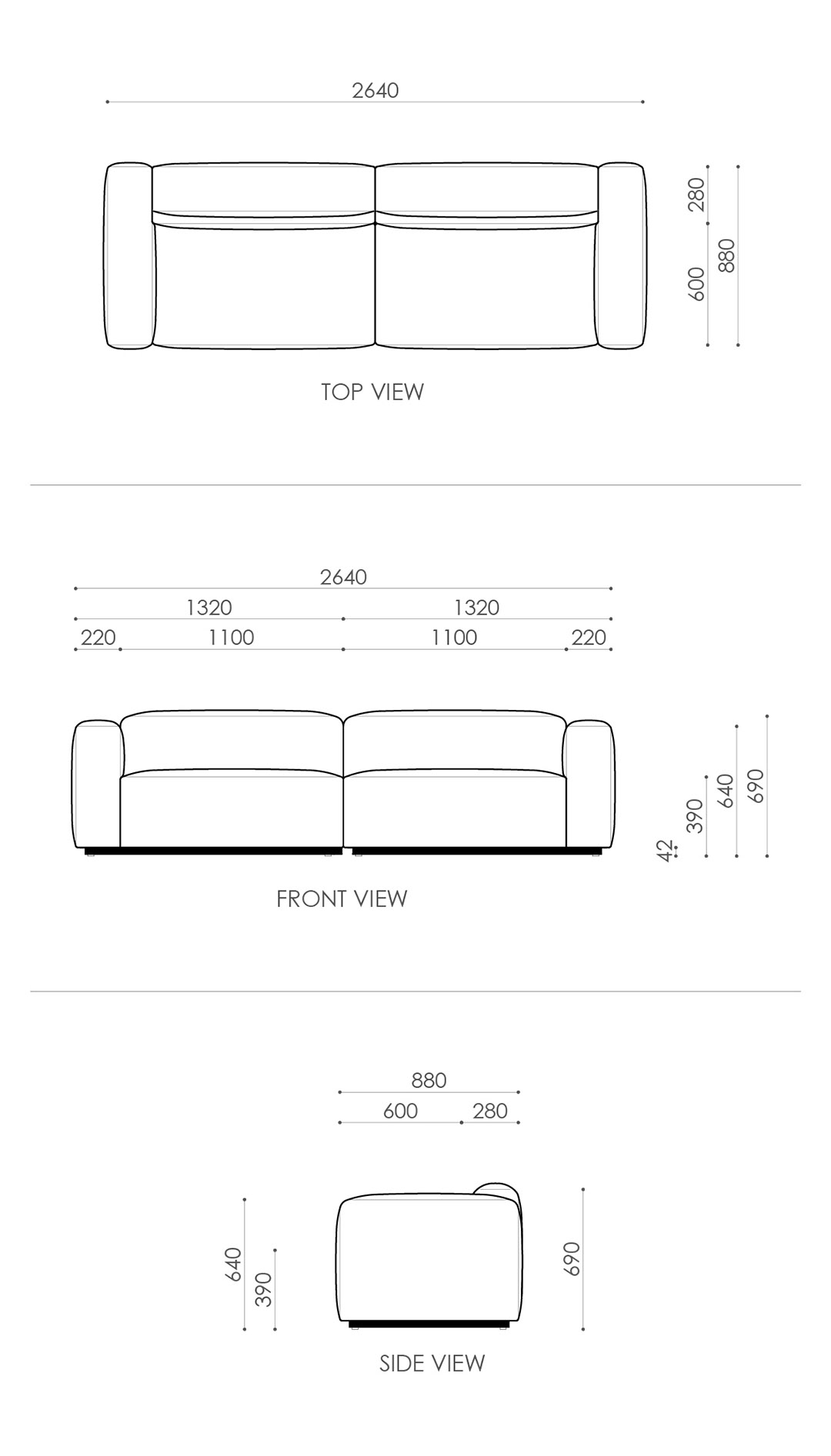 FIN SOFA 2640 (BASIC)