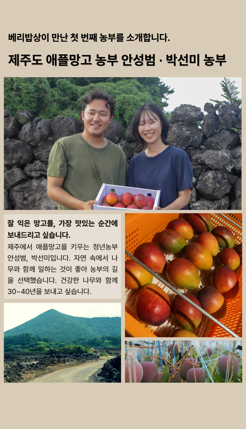 안성범·박선미 농부의 제주도 애플망고