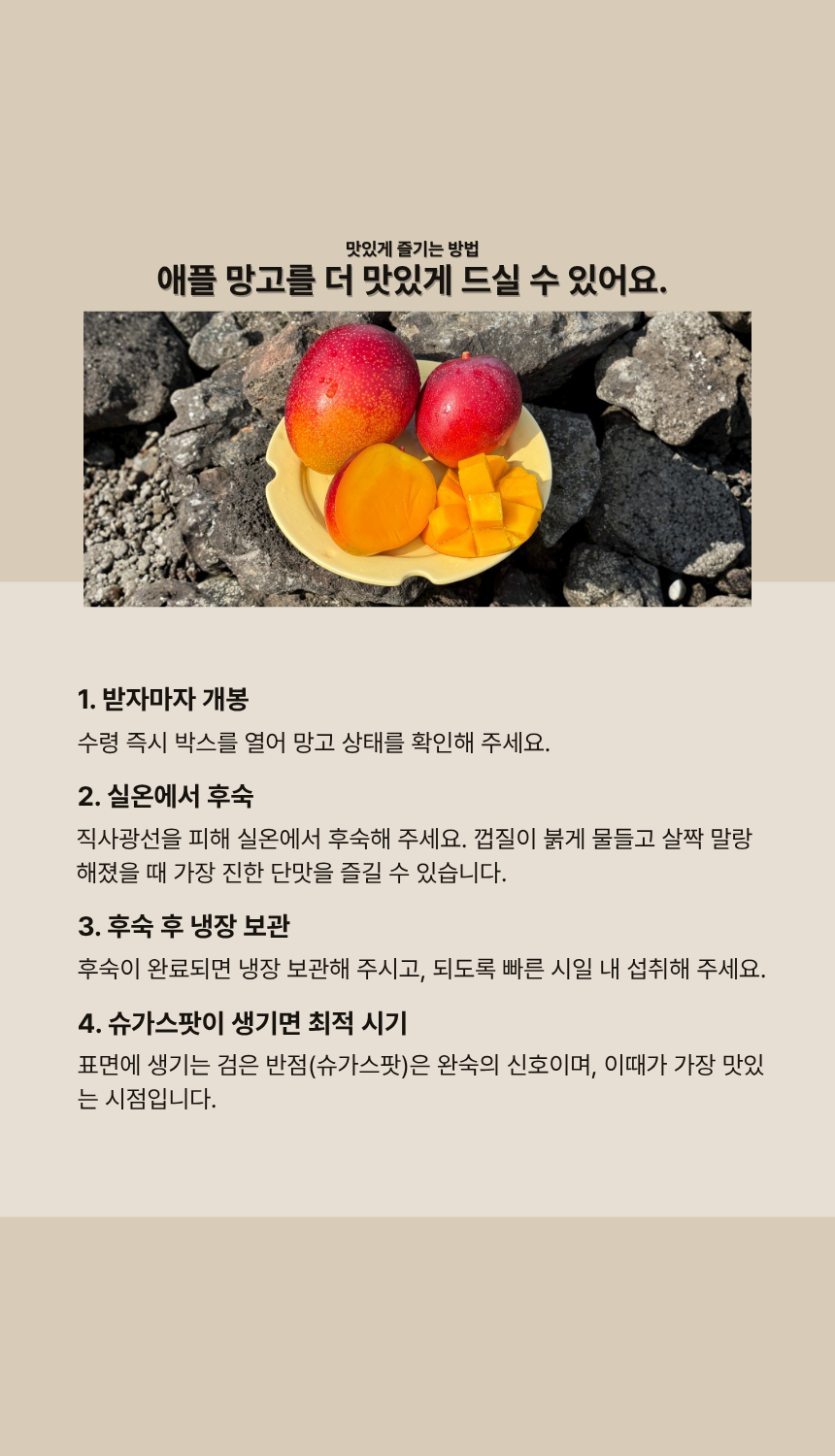 안성범·박선미 농부의 제주도 애플망고