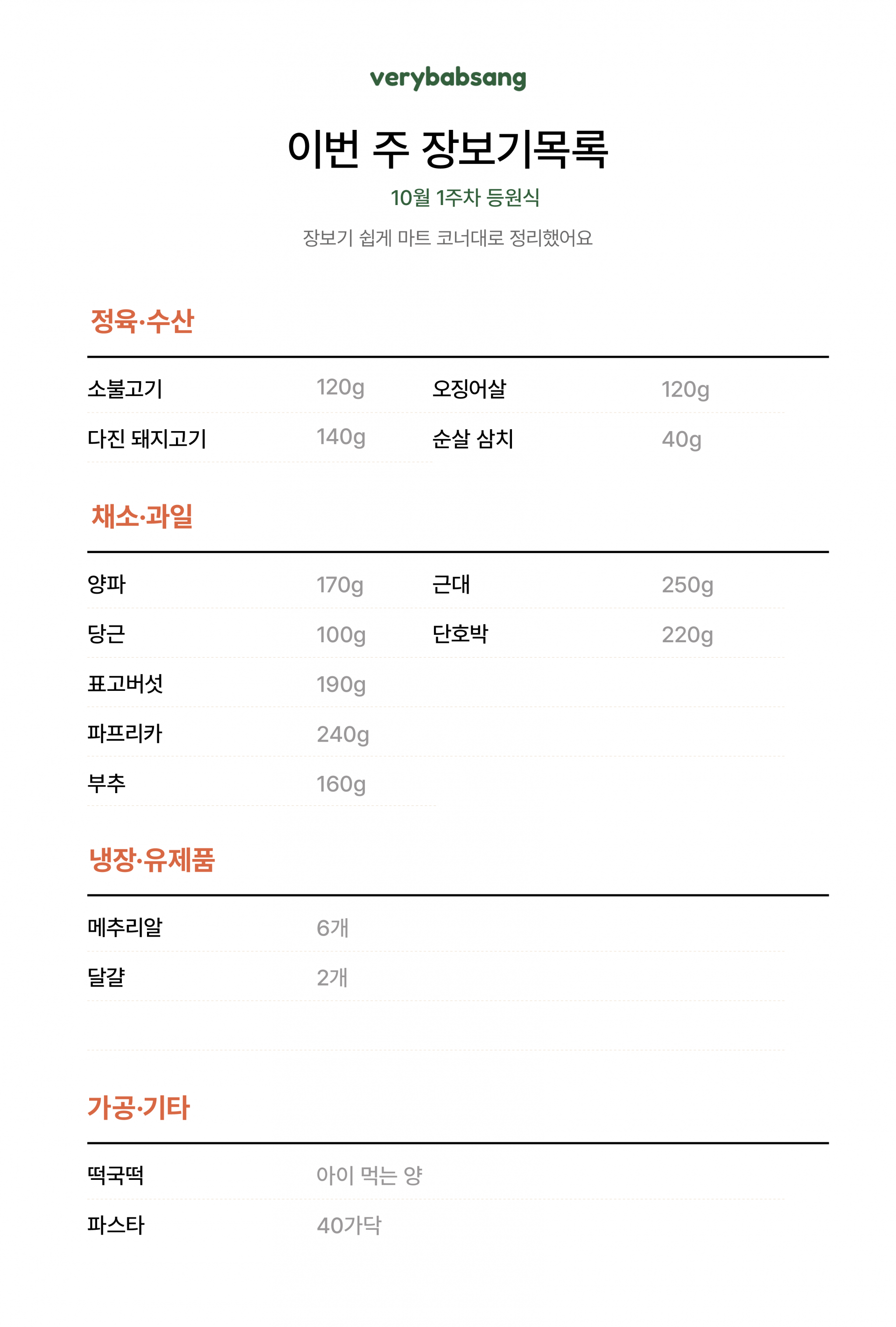 등원식 10월 1주차