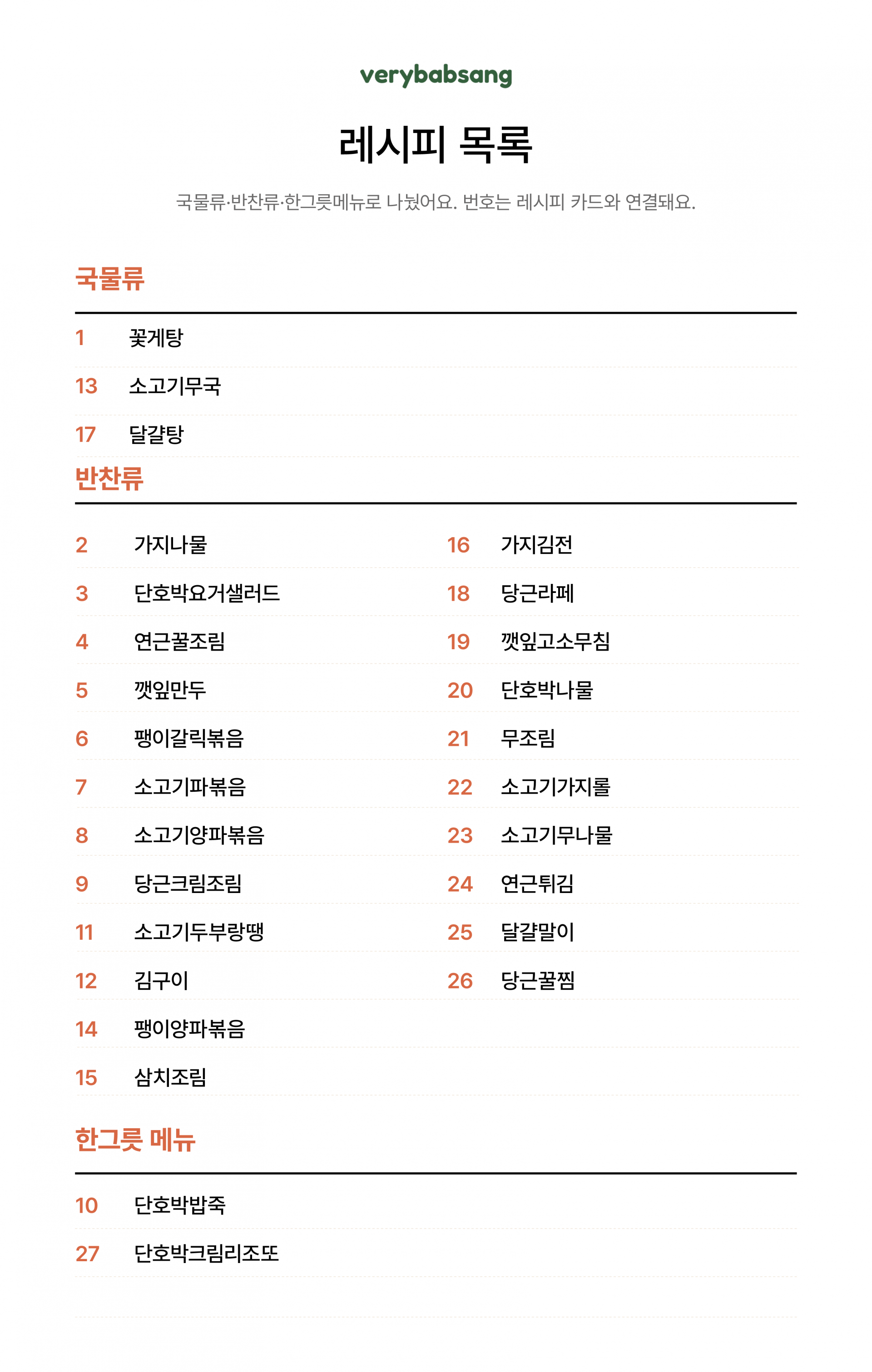 무염식 9월 1주차