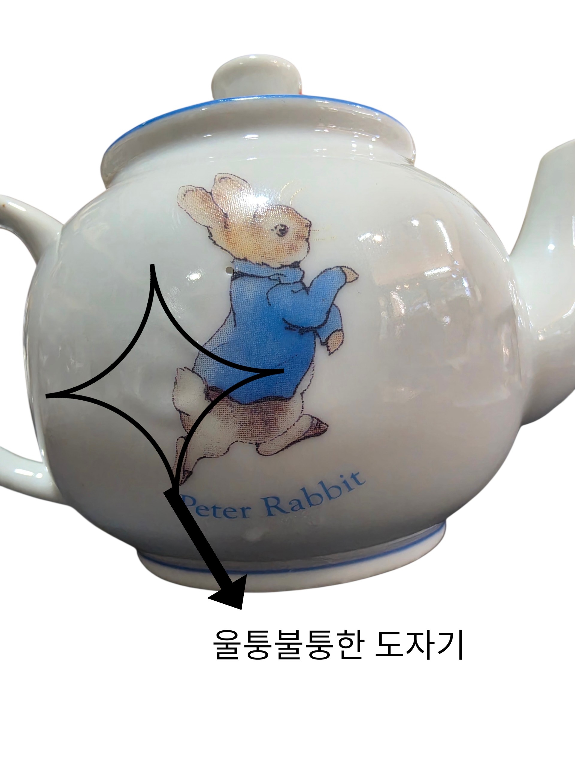 영국 베아트릭스 포터 작가 피터 래빗 장식 미니 티팟