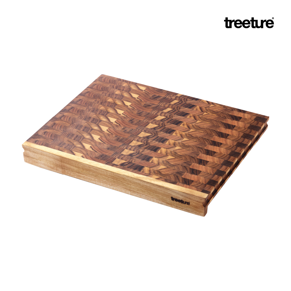 [Treeture] 트리쳐 엔드그레인 티크 엣지 도마 M