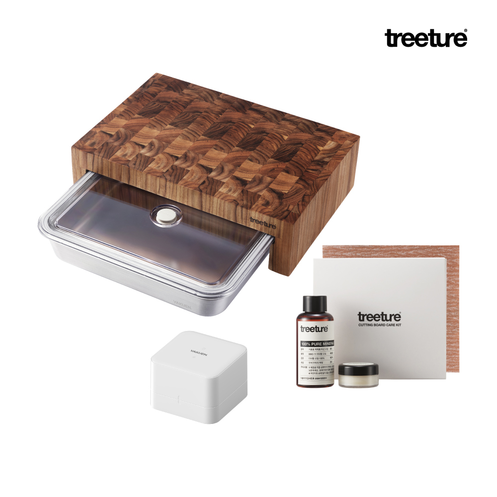 [Treeture] 트리쳐 도마 x 스틸 밧드 패키지 + 다이스 바큐머 프로 + 관리키트