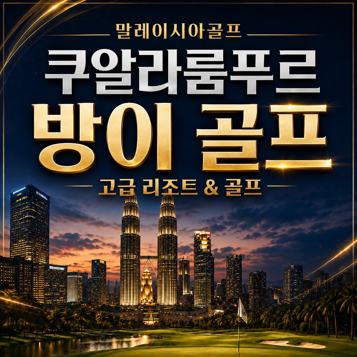 ⛳말레이시아 쿠알라룸푸르 방이 골프