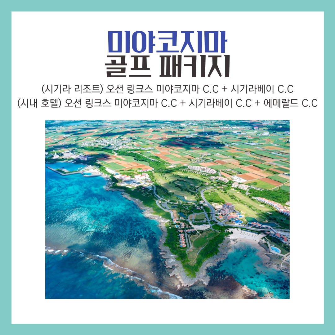✨✨미야코지마 3색골프✨✨