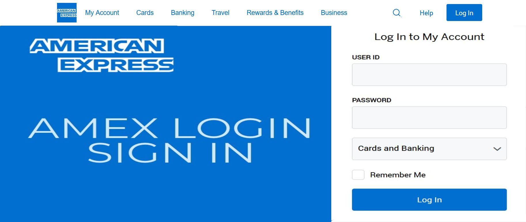 Amex login | Log In to My Account