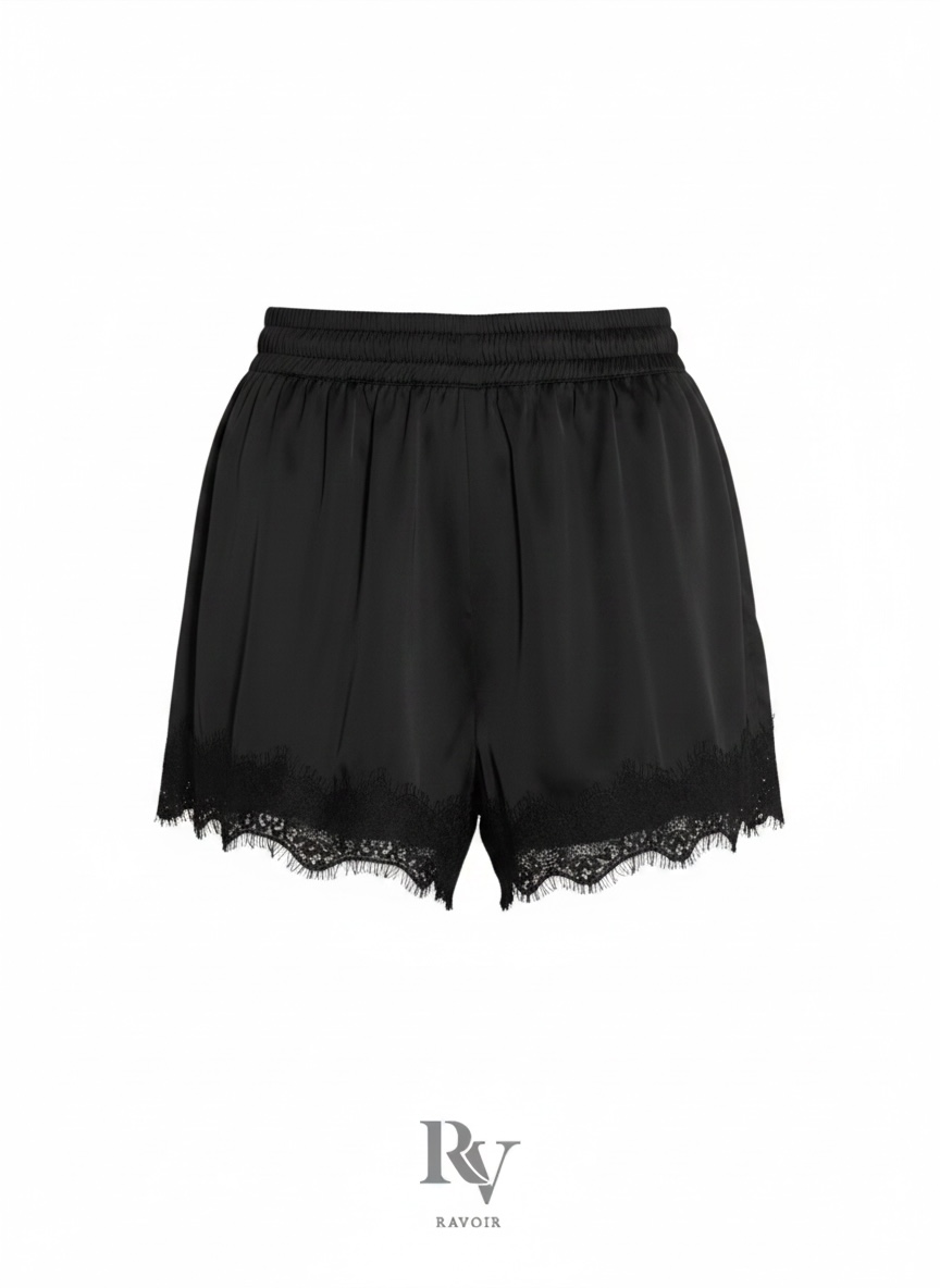 Satin lace shorts (3colors)