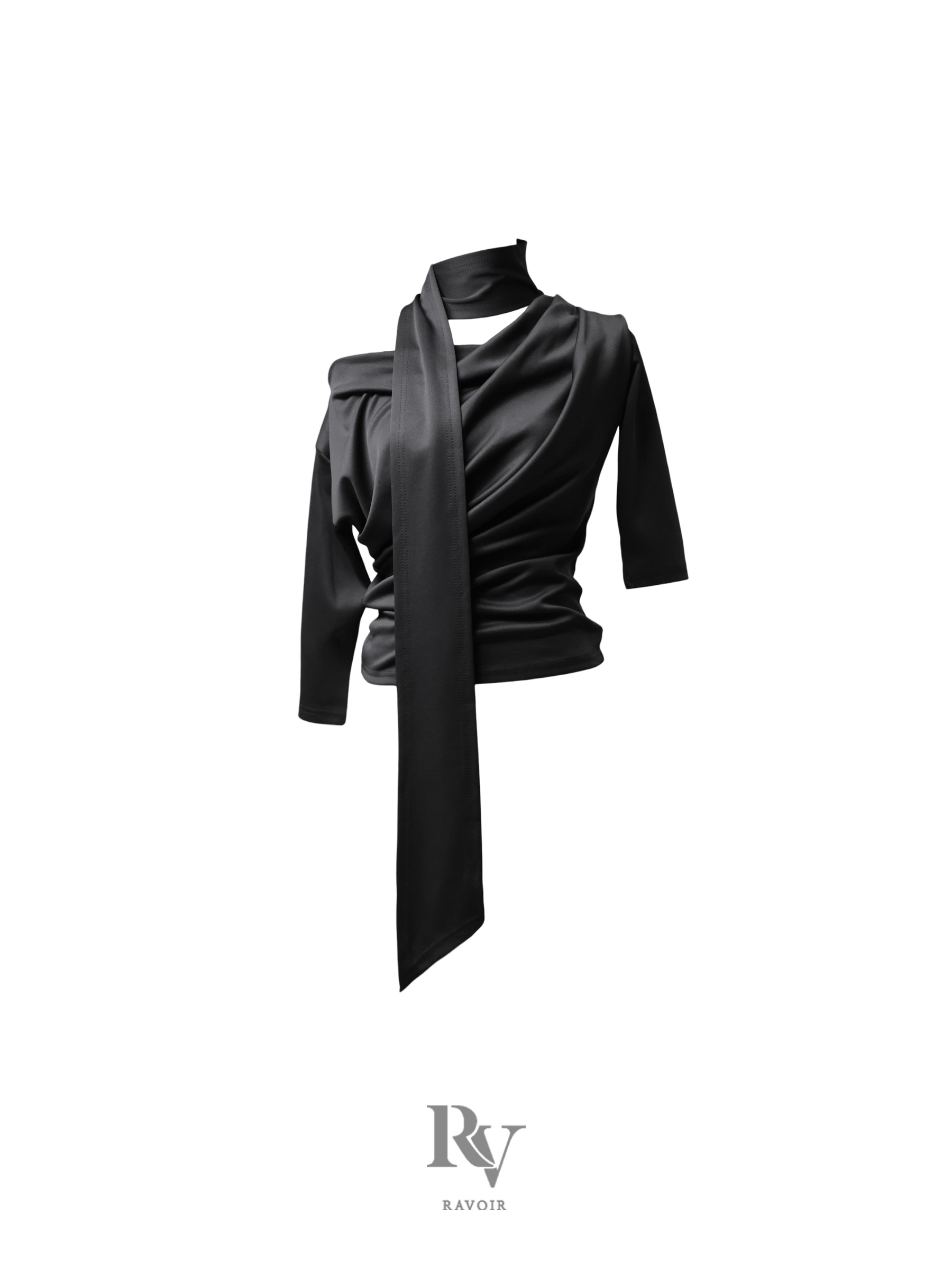 Poise scarf top (5colors)