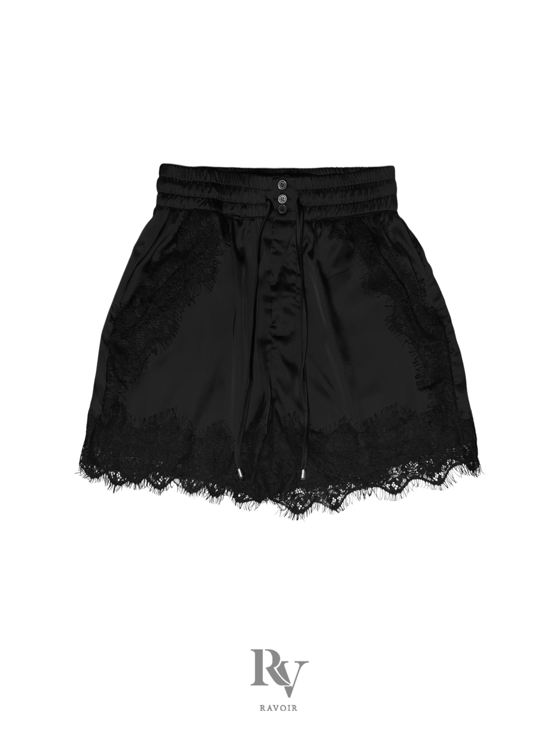 Satin lace shorts (3colors)