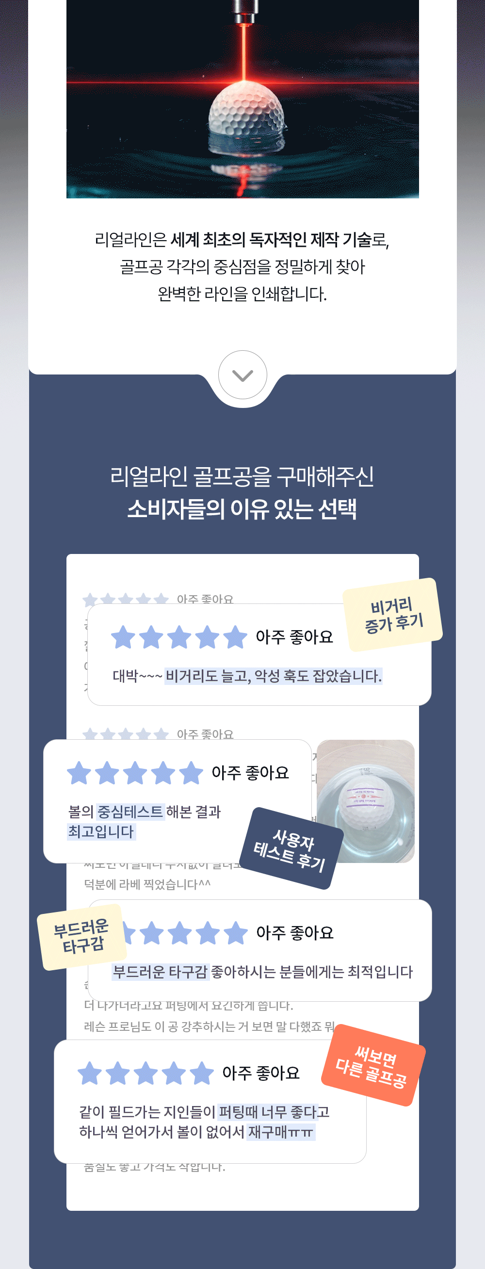 [리얼라인] 저압축 초고반발 비거리 골프공 몬스터7 프로 360