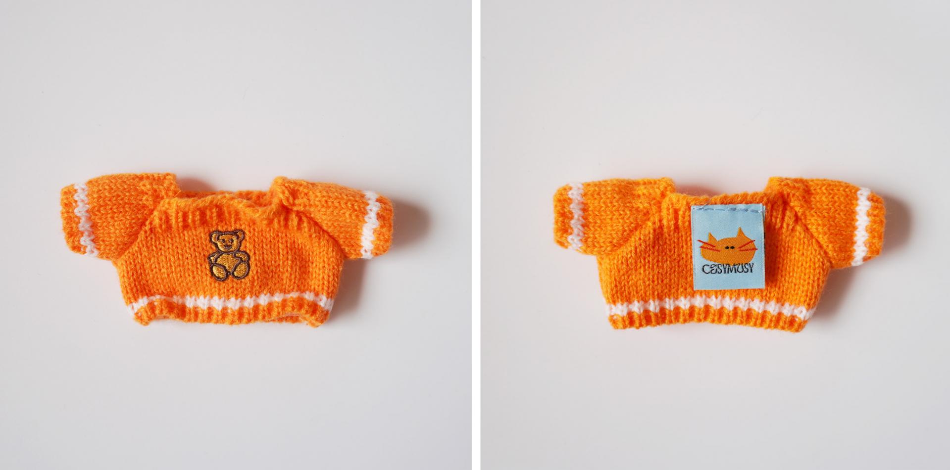 Orange Bear Knit
