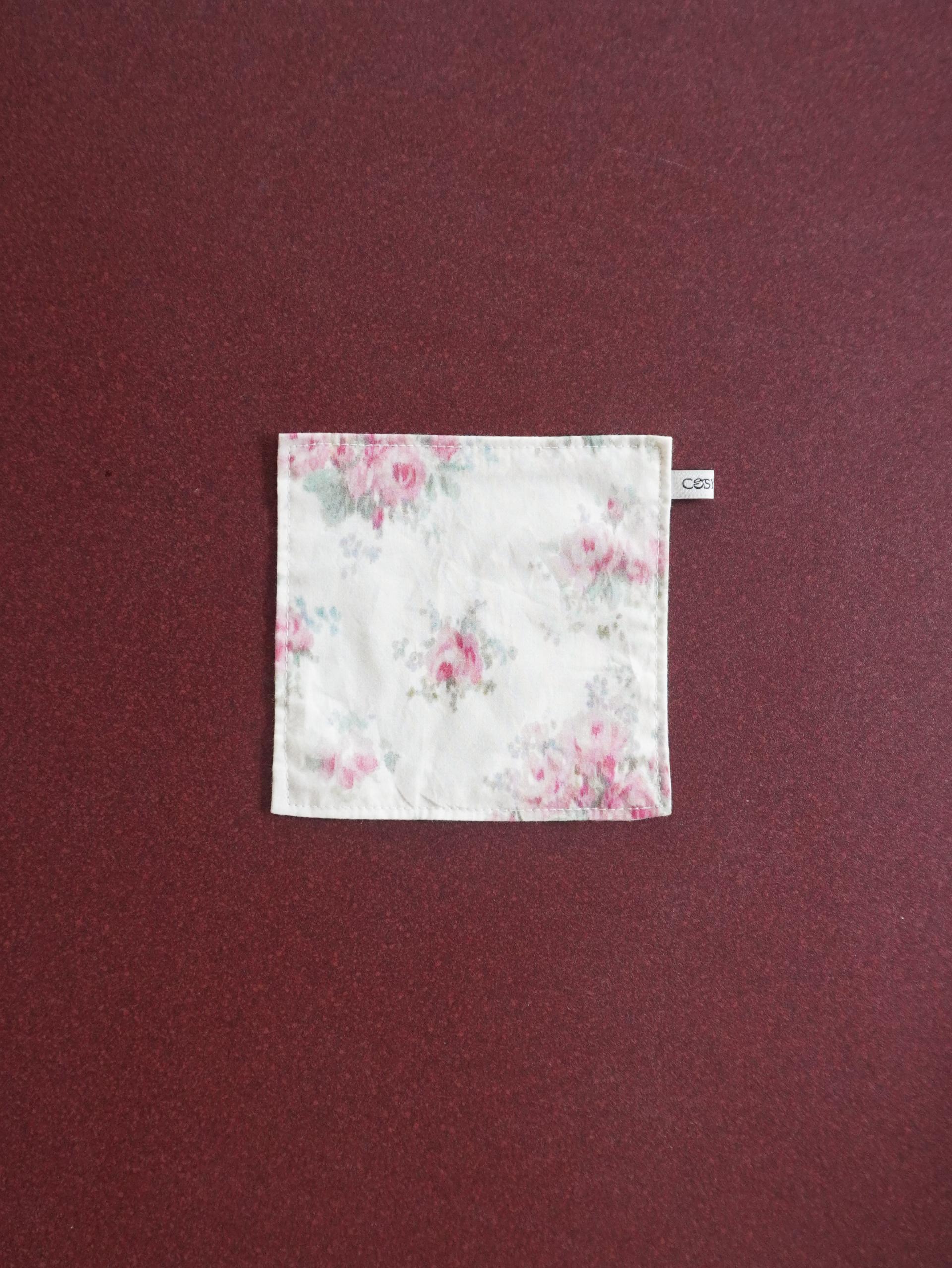 Cottage Rose Kitchen Cloth Coaster - 2 Color