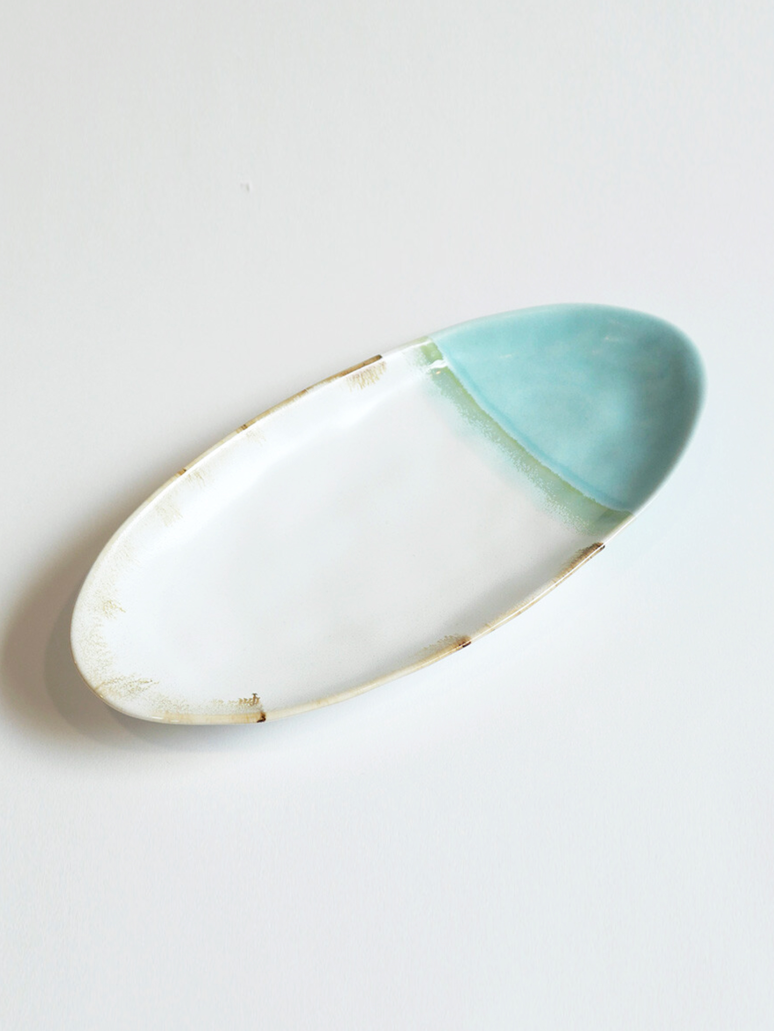 Long Plate - Matte Blue
