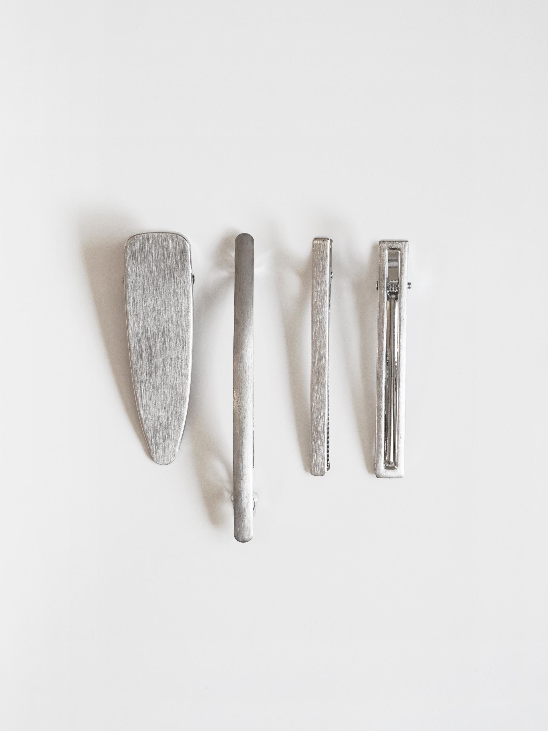 Matt Silver Hairpin - 4 Type