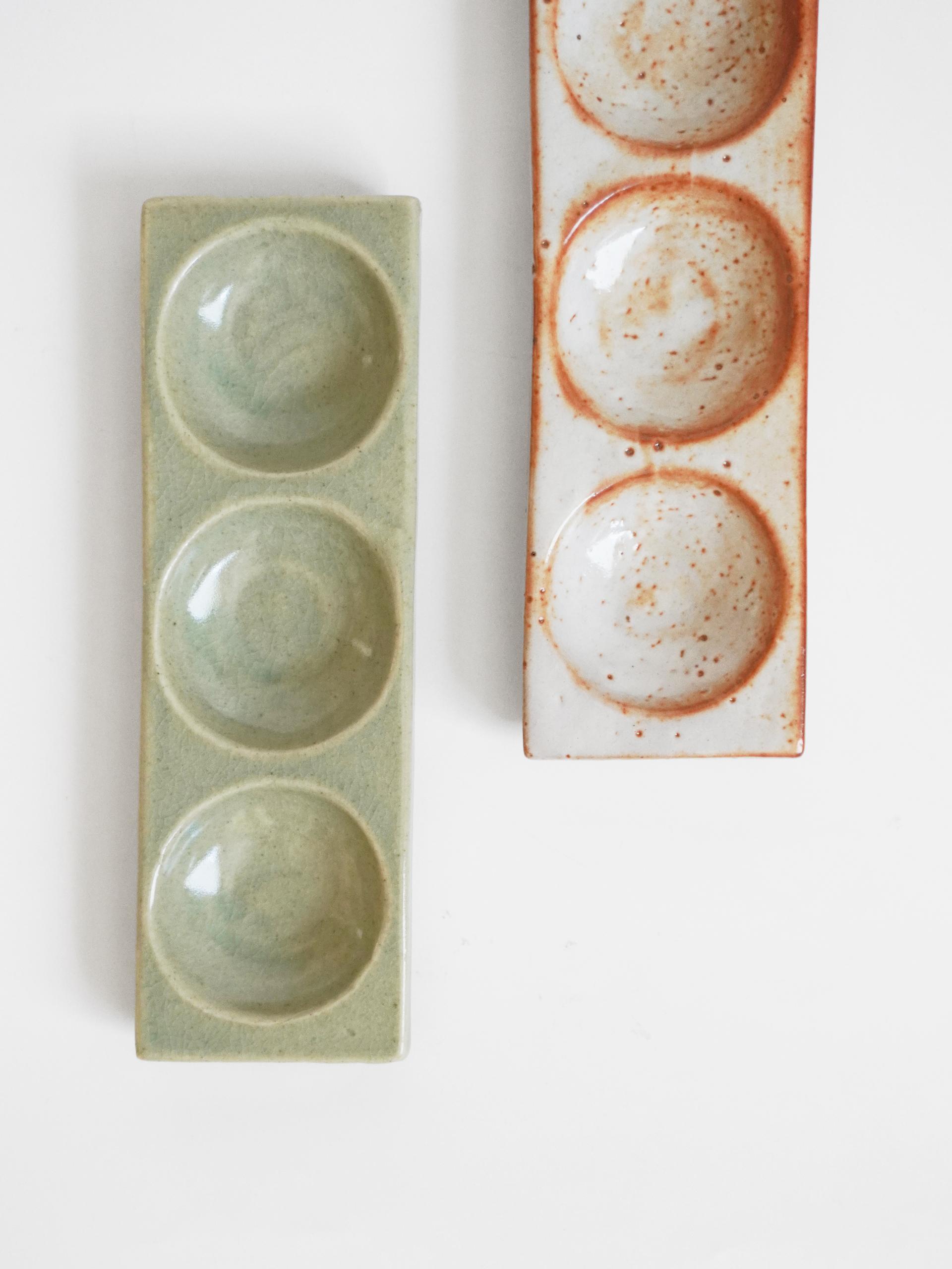 Round Brick Sauce Bowl - 3구