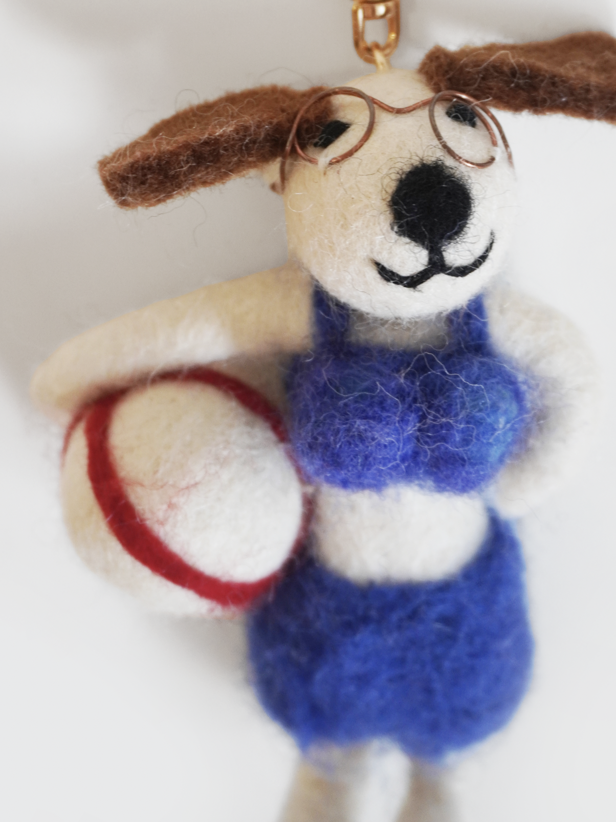 워터볼 바캉스 강아지 Wool Keyring
