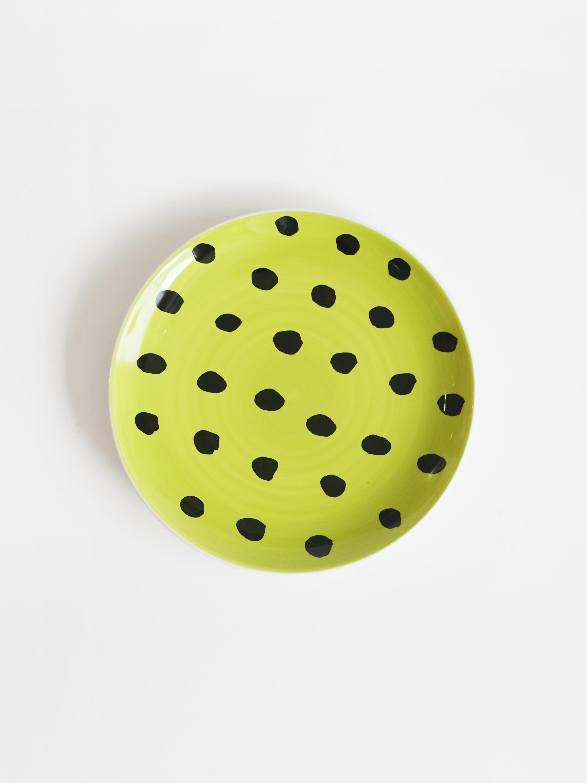 Polka Watermelon Plate