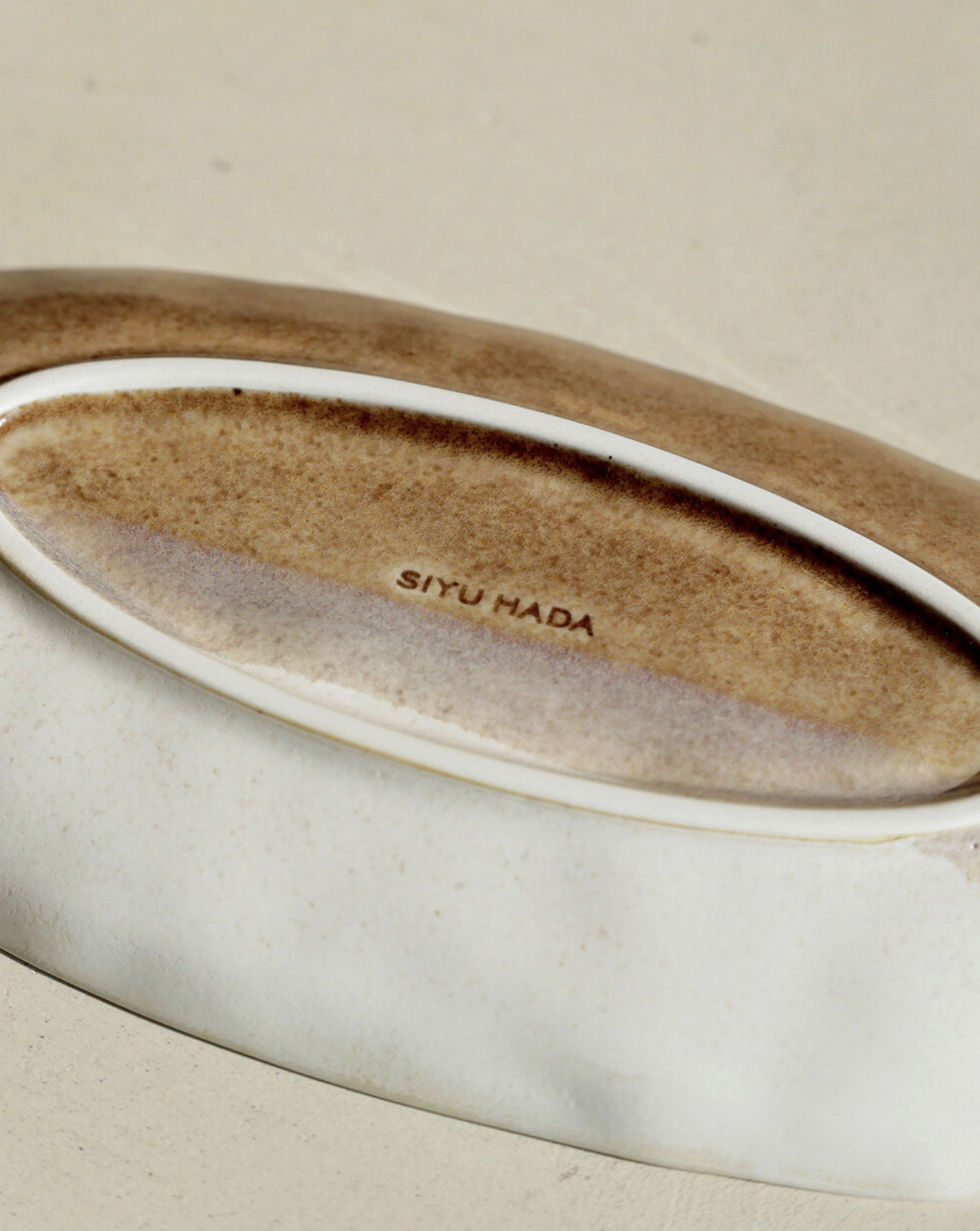 Long Plate - Oat Brown