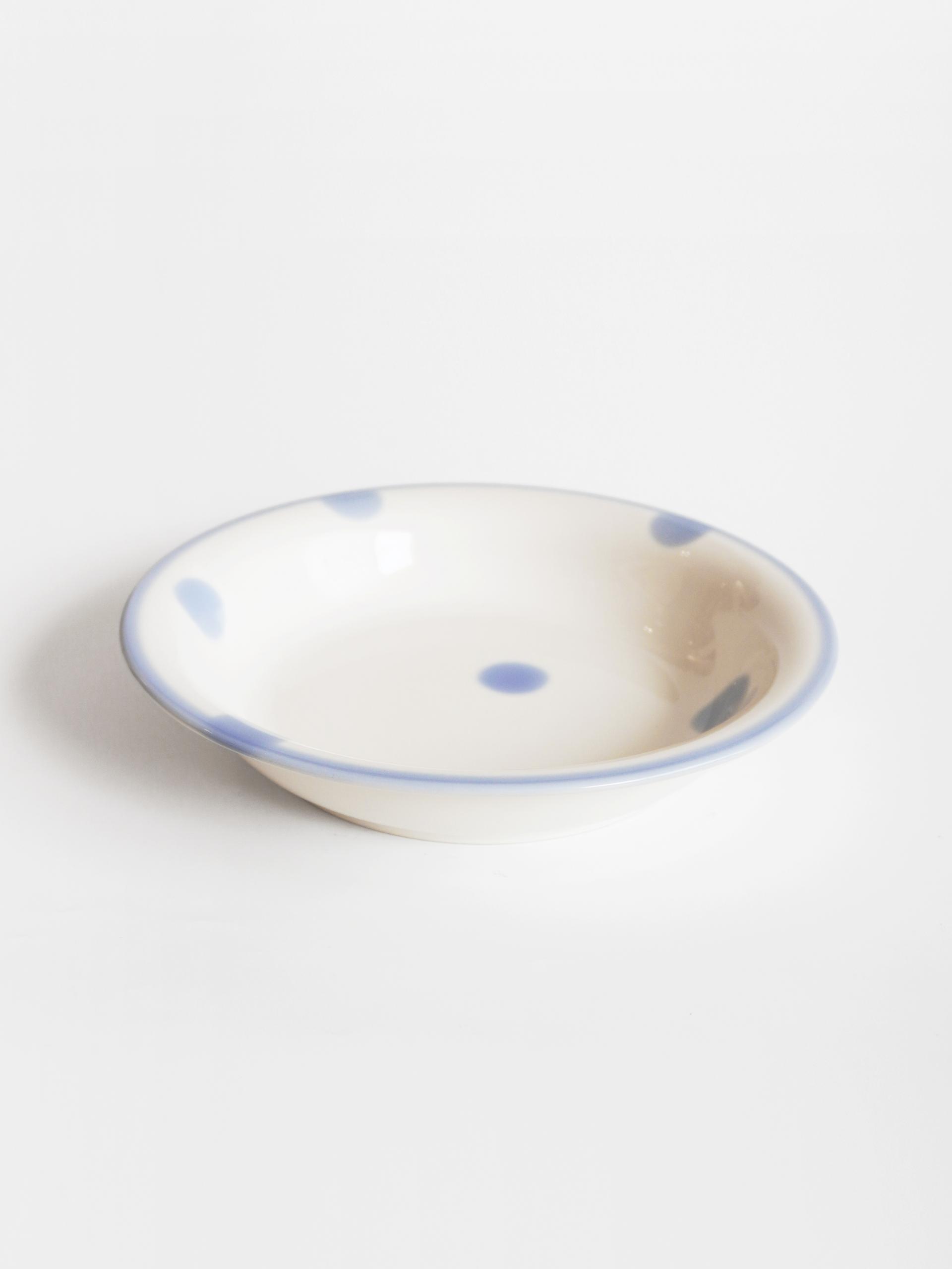 Milk Blue Dot Bowl