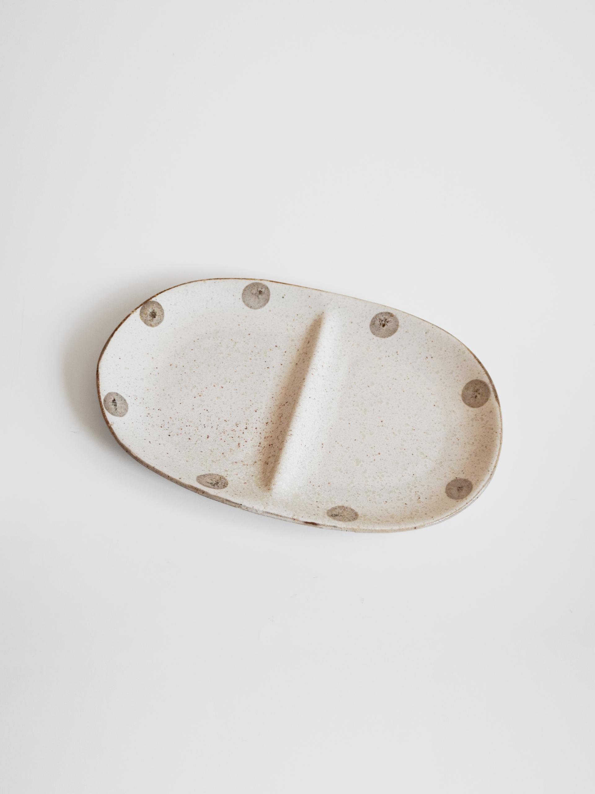 Dot Ceramic Plate - 2구 쉐어