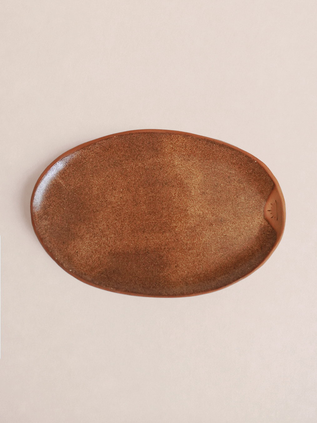 Olive Plate - Brown