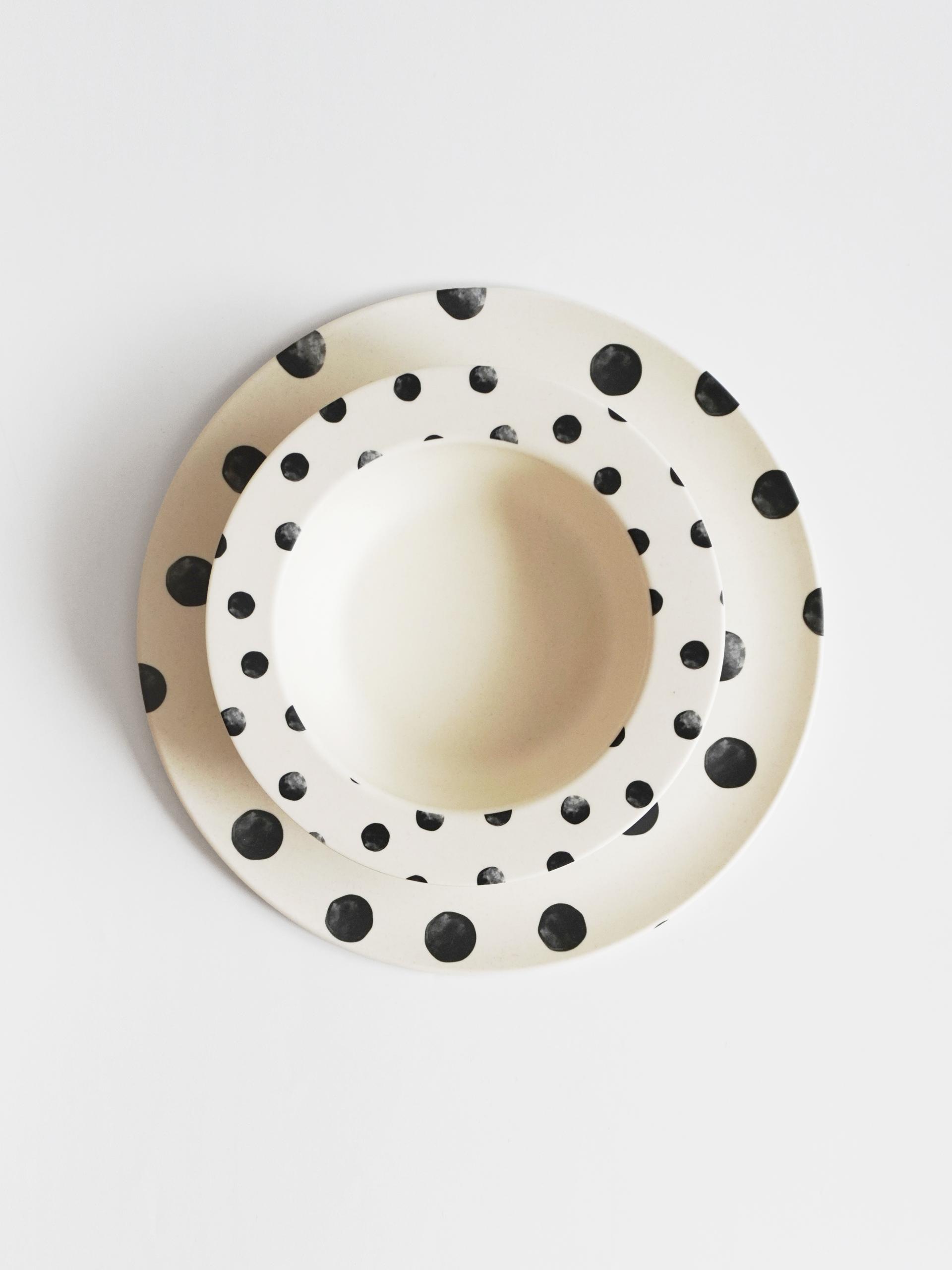 Dot Pattern Picnic Bowl