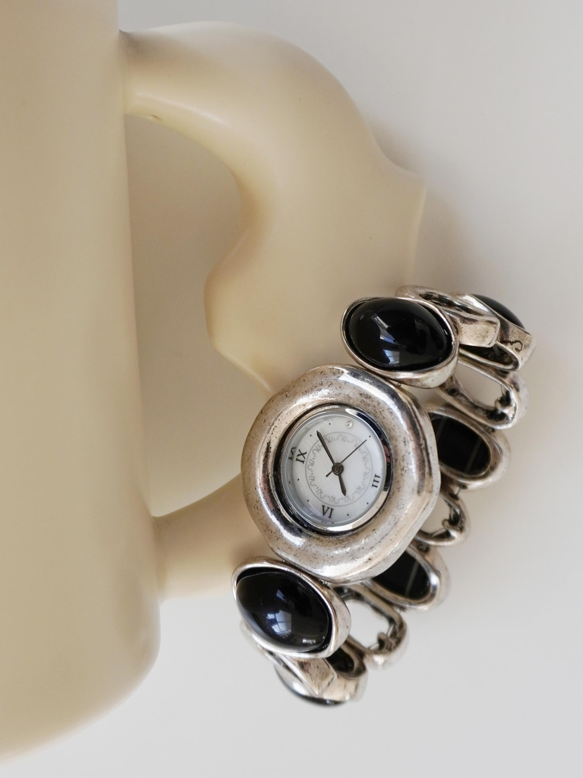 Paris Black Oval Watch