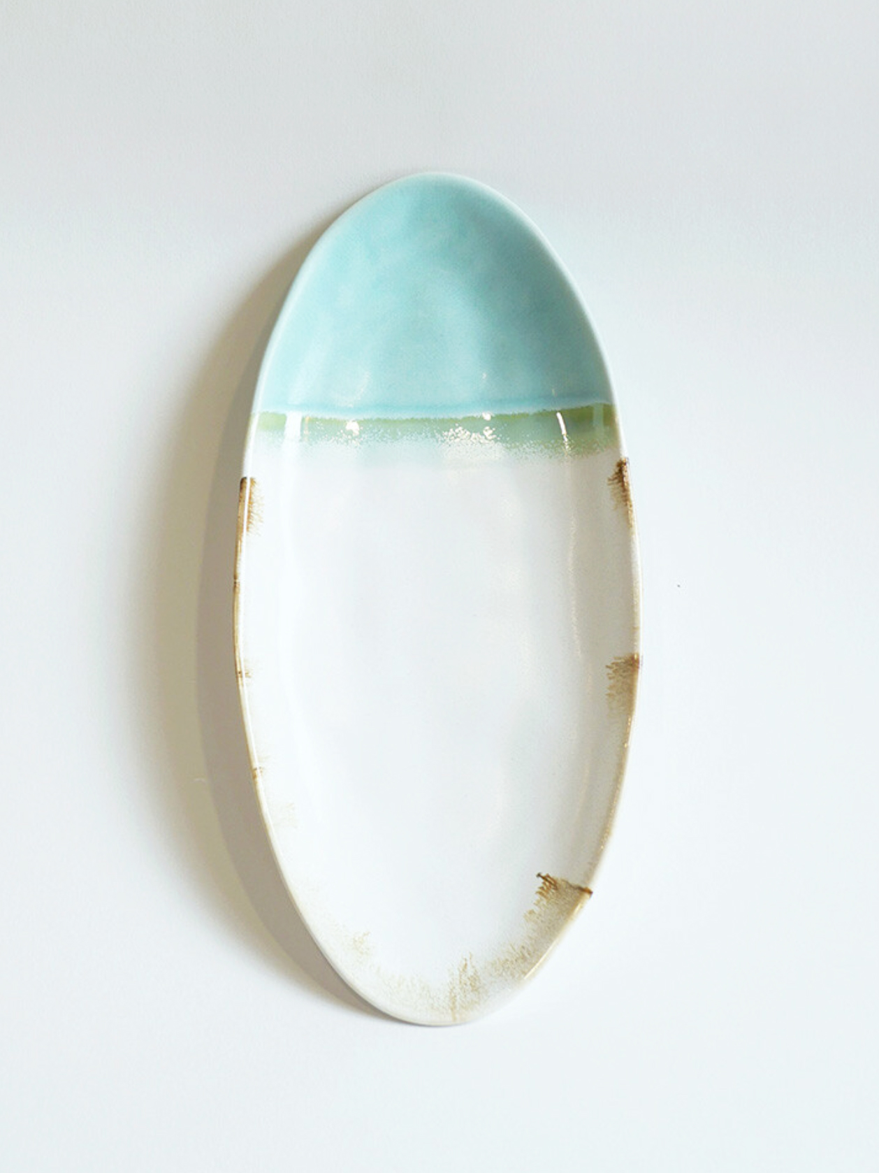 Long Plate - Matte Blue